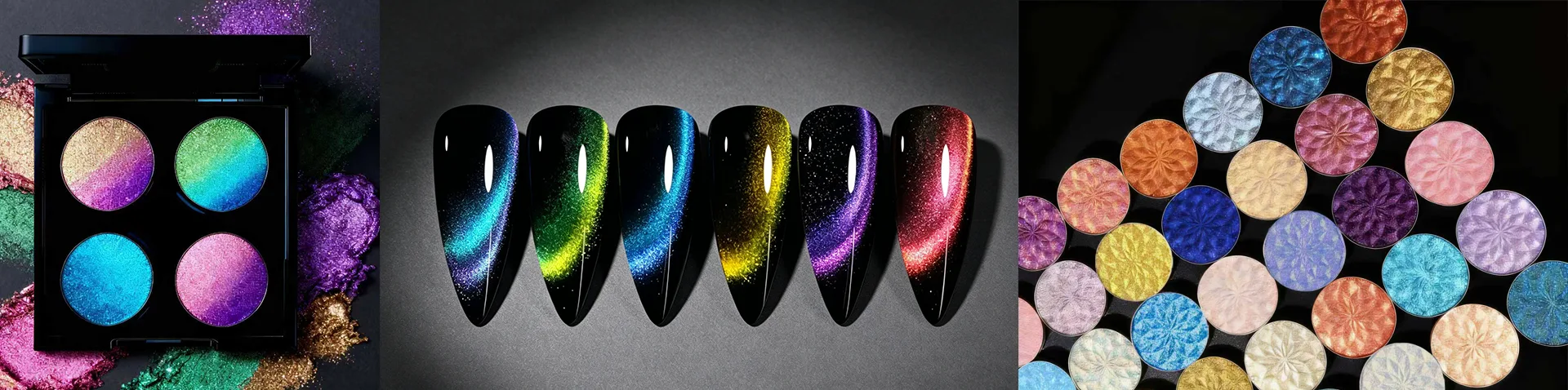 Färgskiftande och kameleontpigment för nagellack