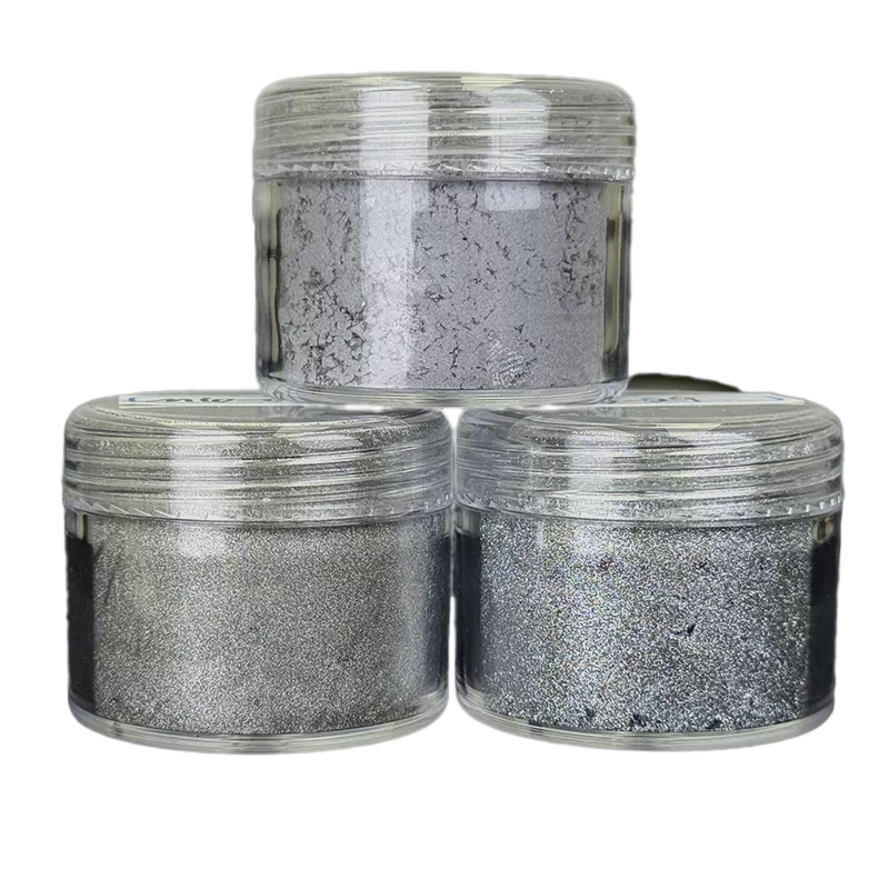 Magnetiska silverfärgskiftande pigment för Moonlight White Nagellack Base